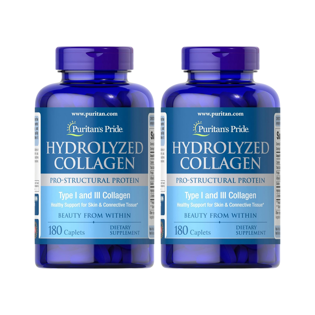 Puritan's Pride Colágeno Hidrolizado (180 cápsulas - pack de 2)